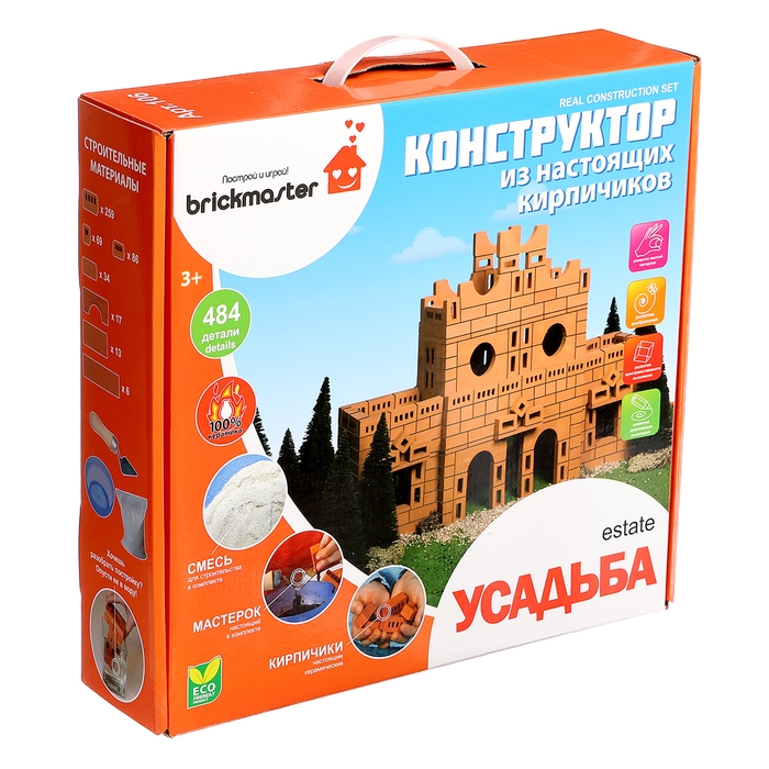 Конструктор керамический «Усадьба», 484 детали Конструктор керамический «Усадьба», 484 детали