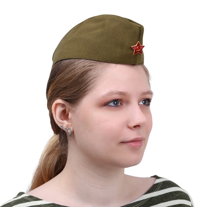 Пилотка со звездой, р. 56 см Пилотка со звездой, р. 56 см