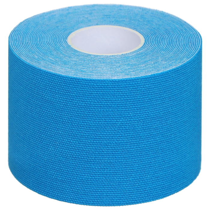 Кинезиотейп ONLYTOP, 5 см х 5 м, цвет голубой Кинезиотейп ONLYTOP, 5 см х 5 м, цвет голубой