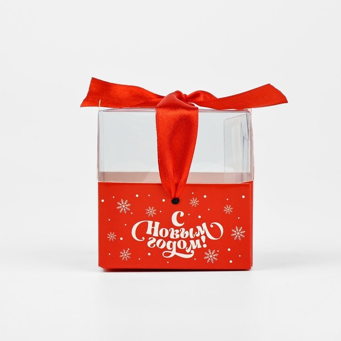 Коробка подарочная новогодняя складная «Новогодняя», 7 х 7 х 7 см, Новый год Коробка подарочная новогодняя складная «Новогодняя», 7 х 7 х 7 см, Новый год