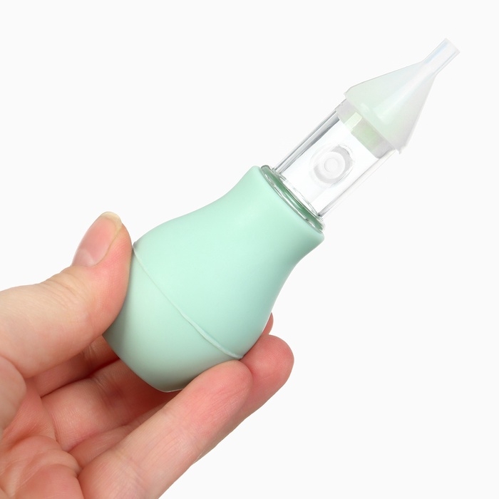 Аспиратор назальный Basic M&B, с колпачком, цвет бирюзовый Аспиратор назальный Basic M&B, с колпачком, цвет бирюзовый