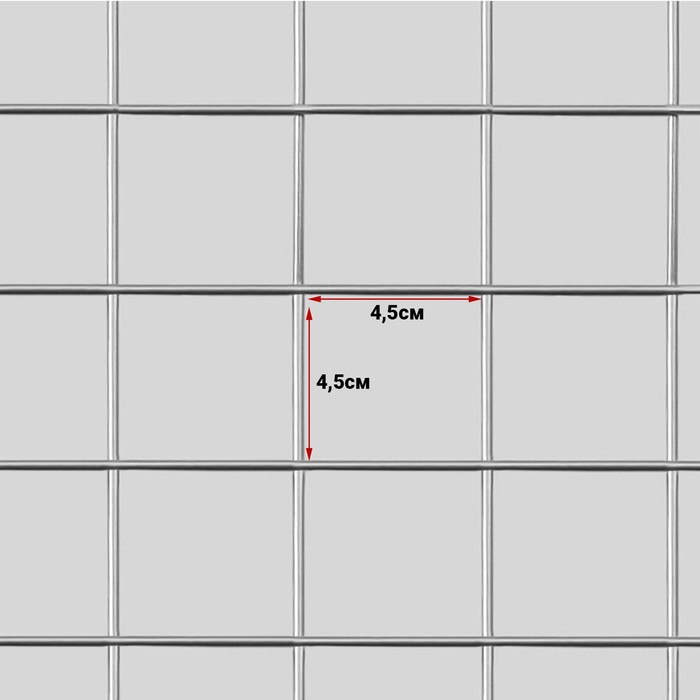 Сетка торговая 60х200см, окантовка 6мм, пруток - 4мм, цвет белый (порошковое покрытие) Сетка торговая 60х200см, окантовка 6мм, пруток - 4мм, цвет белый (порошковое покрытие)