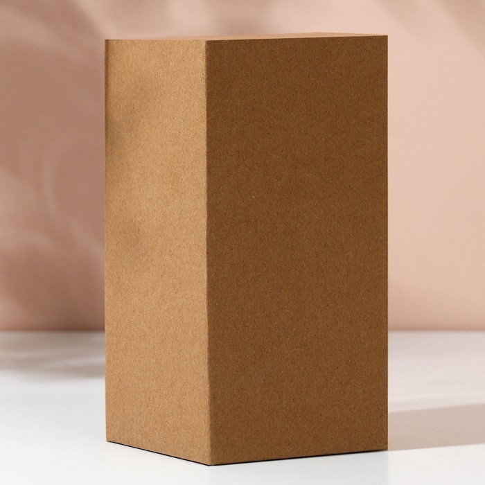 Ваза для цветов стекло, коричневая, 500 мл.