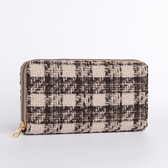 Кошелёк женский на молнии, цвет коричневый Кошелёк женский на молнии, цвет коричневый