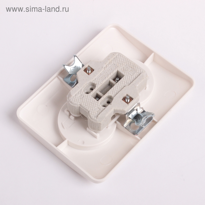 Розетка Smartbuy  Розетка Smartbuy "Марс", двухместная, 10 А, без заземления, белая