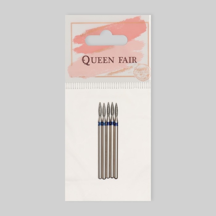 Фрезы алмазные для маникюра «Пламя», средняя зернистость, d 2 × 8 мм, 5 шт Фрезы алмазные для маникюра «Пламя», средняя зернистость, d 2 × 8 мм, 5 шт