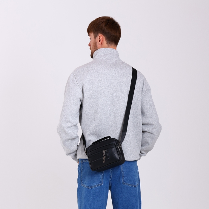 Сумка мужская, цвет чёрный