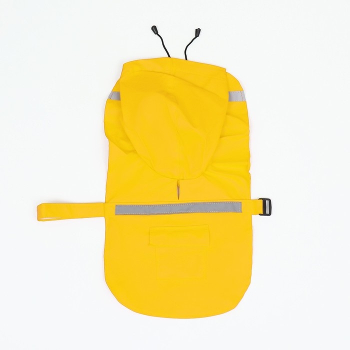 Дождевик для собак, размер М (ДС 25-30, ОГ 33-35, ОШ 21-25 см), жёлтый Дождевик для собак, размер М (ДС 25-30, ОГ 33-35, ОШ 21-25 см), жёлтый