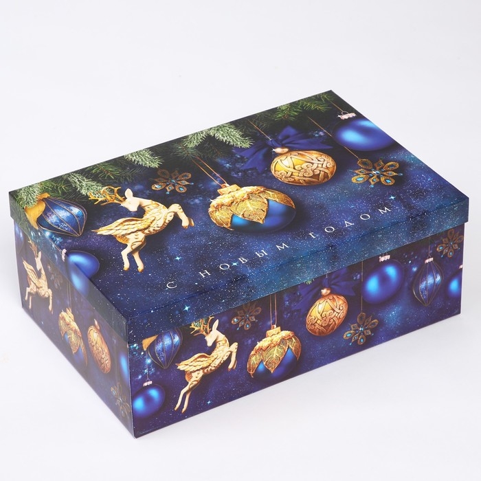 Набор коробок подарочных 15 в 1 «С Новым годом», 12 х 7 х 4 см - 46,6 х 35,2 х 17.5 см, Новый год