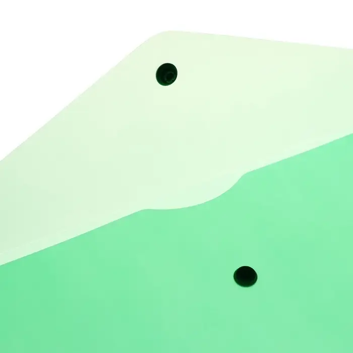 Набор папок-конвертов на кнопке 10 штук, А4, 180 мкм, Calligrata Office, полупрозрачные, микс