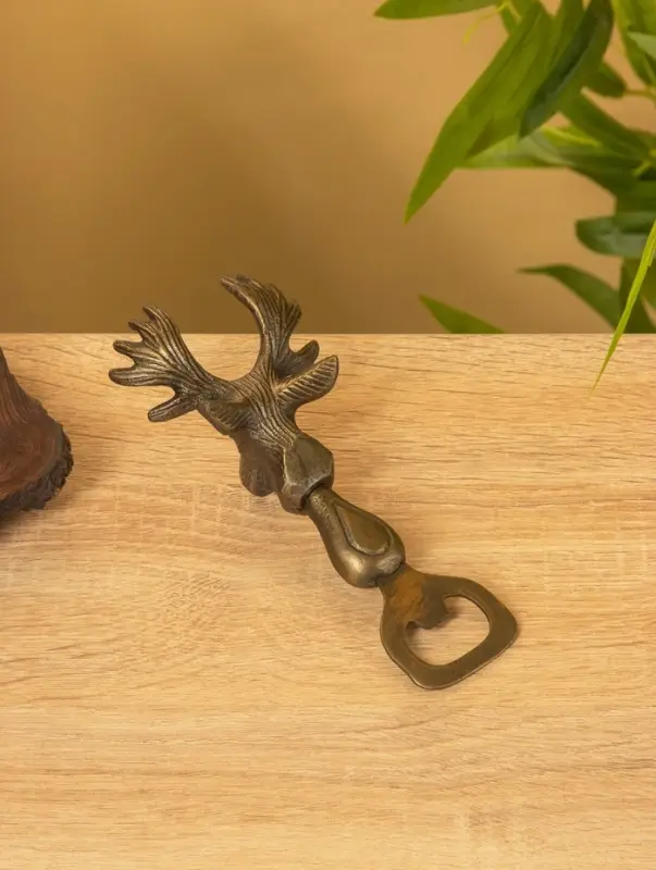 Открывашка Открывашка "Лось" 15,5х7,5х5 см, алюминий