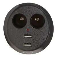 Прикуриватель-разветвитель 2 гнезда + 2USB в подстаканник