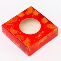 Подарочная коробка сборная с окном «Исполнения желаний», 10×10×3 см