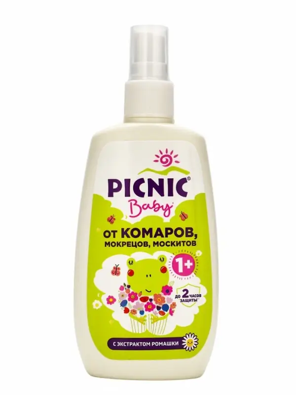 Спрей от комаров Picnic Baby, 120 мл