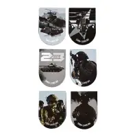 Набор магнитных закладок на подложке, 5 шт "Юный защитник"