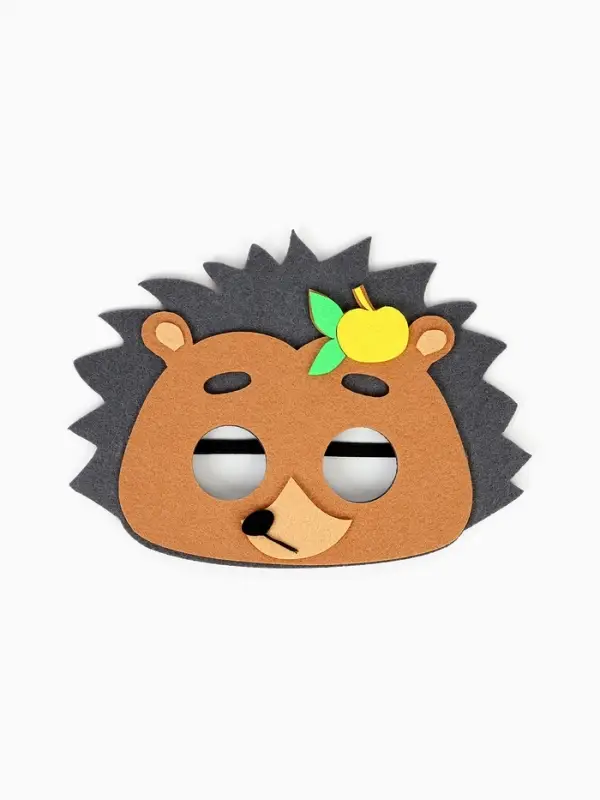 Карнавальный костюм "Ёжик", жилет, шорты, маска фетр, рост 92-116  см