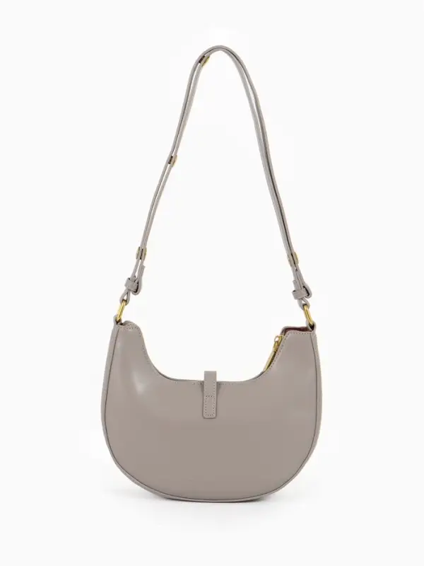 Сумка женская багет TEXTURA на молнии, 24&times;6&times;14 см, серая