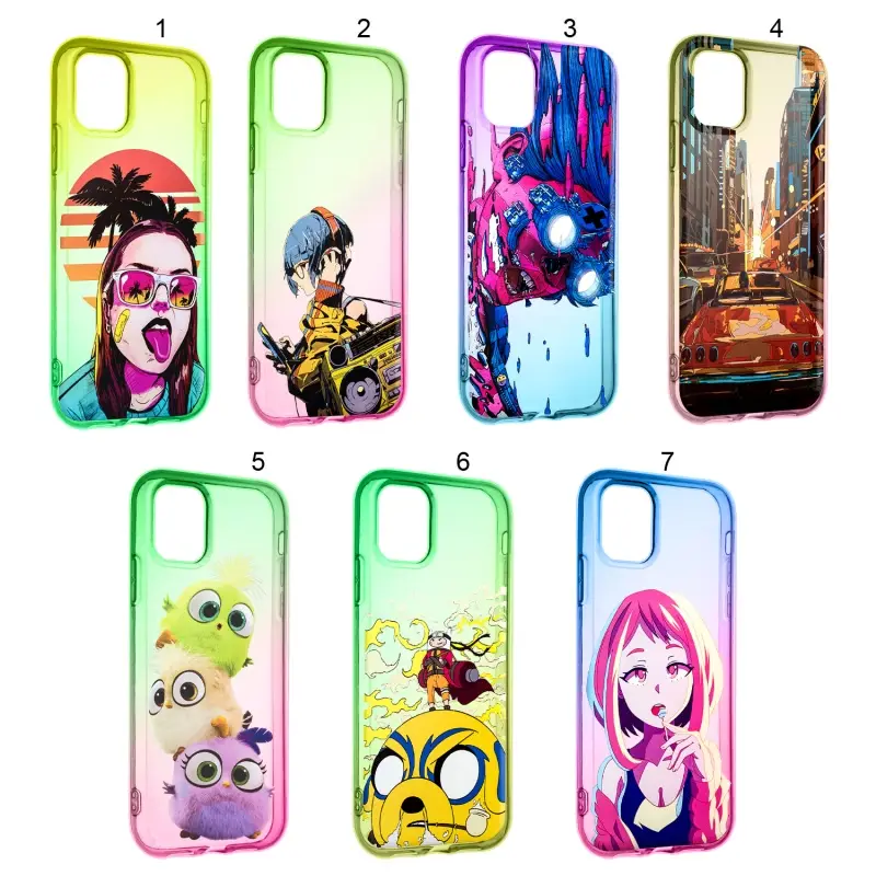 Чехол для iPhone 12 Pro Max Rainbow 2 с принтами в ассортименте