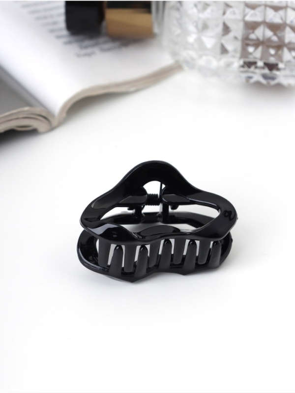 Набор для волос «Вивьен», 4 резинки 5.5 см, краб 4.5 см, волна, чёрный