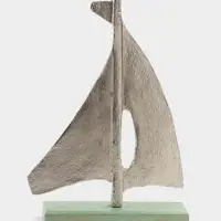 Сувенир &laquo;Парусник&raquo;, 6&times;22&times;32 см, алюминий, дерево