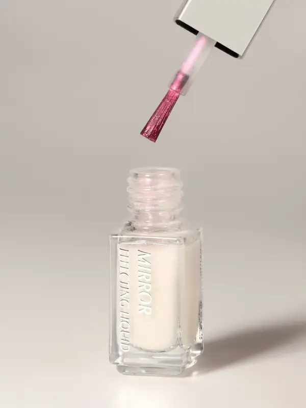 Жидкая втирка для ногтей, 5 мл, розовая