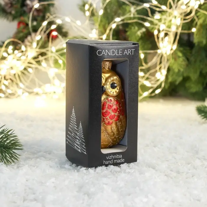 Ёлочная игрушка &laquo;Совушка&raquo; ручная роспись, h=11 см, МИКС