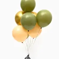 Воздушные шары латексные 12" &laquo;Оливковый микс&raquo; набор 25 штук