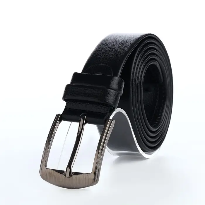 Ремень мужской &laquo;Великан&raquo; для полных, винт, ширина 3.5 см, пряжка металл, чёрный