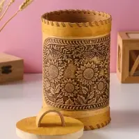 Туес &laquo;Подсолнухи&raquo;, 12х17см береста