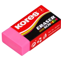 Ластик Kores цветной, 40x21x10mm в дисплей-боксе, цвет в асс 40303
