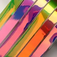 Лента упаковочная для декора и подарков, неон, МИКС, 1.2 см &times; 5 м&plusmn;5%