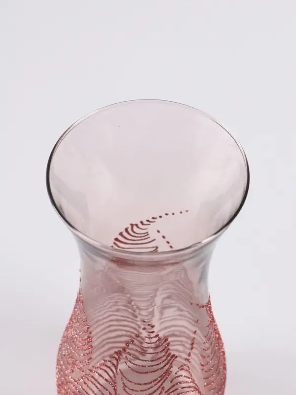 Ваза «Тодес» волна, h=26 см, стекло, светло-розовая Ваза «Тодес» волна, h=26 см, стекло, светло-розовая
