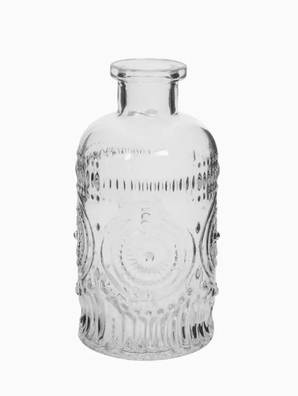 Ваза настольная стекло "Миниатюра" (набор 12 шт) 8-13 см, прозрачный