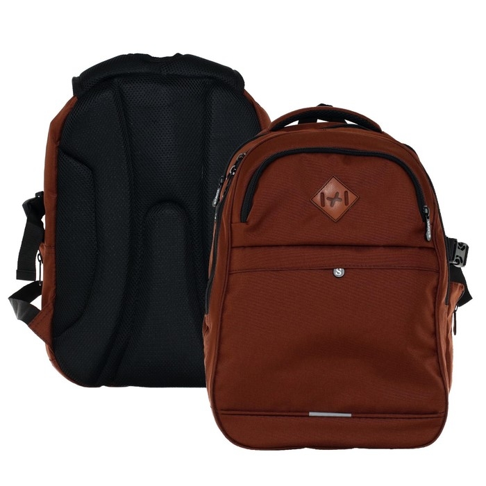 Рюкзак молодёжный Stavia, 40 х 28 х 18 см, эргономичная спинка, Stavia  Рюкзак молодёжный Stavia, 40 х 28 х 18 см, эргономичная спинка, Stavia "Город-1", коричневый