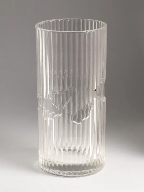 Ваза стекло настольная "Вигдис" 24,5х12 см, прозрачный