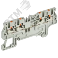 ARMAFIX Клемма пружинная Push-in CP-MC 4 вывода 1,5мм2 серая IEK