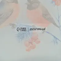 Блюдо сервировочное звезда "Снегири на ветке" 19,5 см