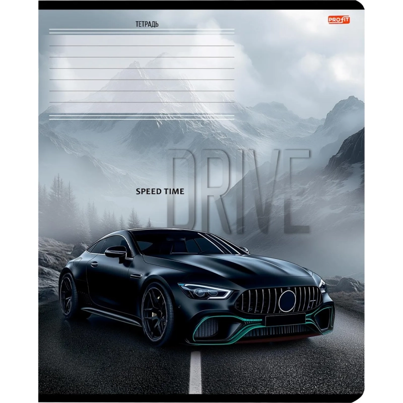 Тетрадь КЛЕТКА 12л. РАЗНЫЕ АВТОМОБИЛИ - 27 цвет. мелов.обл.ассорти 12-0915