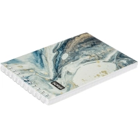 Блокнот А6,80л,кл,греб,карт.обл+УФ-лак Attache Selection FluidСеро-Голуб