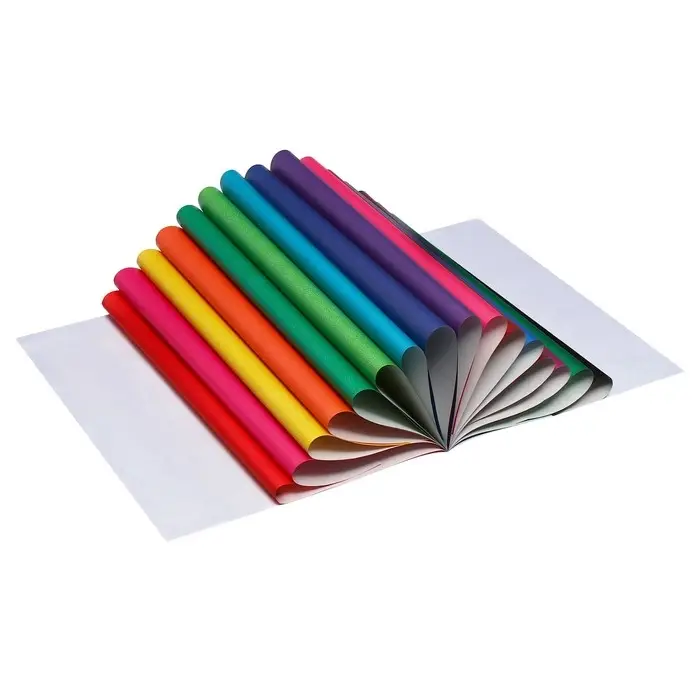 Бумага цветная А4, 16 листов, 16 цветов  Бумага цветная А4, 16 листов, 16 цветов "Оленёнок", газетная, на скобе