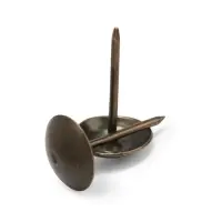 Гвозди ТУНДРА, декоративные, обивочные, 10&times;18.5 мм, бронза, 100 шт.