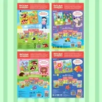 Наклейки обучающие &laquo;Весёлые кружочки&raquo;, набор 4 шт. по 16 стр., А4