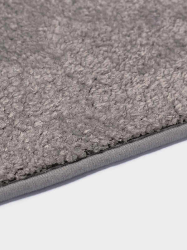 Набор ковриков для ванной Набор ковриков для ванной "Анси" из микрофибры Доляна 40х50 и 50х80 см, серый