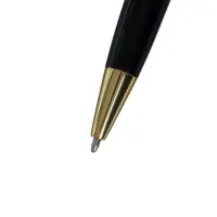 Ручка подарочная Calligrata &laquo;Рябь&raquo;, шариковая, поворотная, в пластиковом футляре, корпус чёрный с золотым
