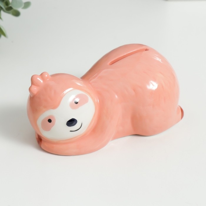 Копилка керамика Копилка керамика "Ленивец" 9,5х8,5х8,5 см