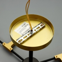 Люстра 2427/6 E27 40Вт черно-бронзовый 61х61х25,5 см BayerLux