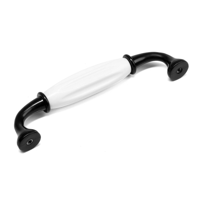 Ручка-скоба CAPPIO RSC012, пластик, м/о 128 мм, цвет черный, 4 шт.