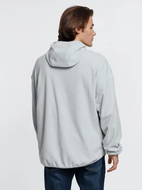 Анорак флисовый унисекс Fliska, светло-серый, размер M/L Анорак флисовый унисекс Fliska, светло-серый, размер M/L