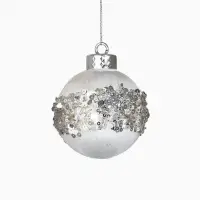 Набор шаров пластик d-8 см, 9 шт "Оллин" нежность, серебро Набор шаров пластик d-8 см, 9 шт "Оллин" нежность, серебро