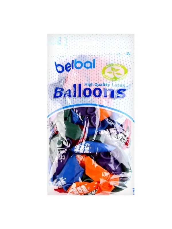 Воздушные шары латексные 14" &laquo;С днём рождения&raquo;, 50 шт., МИКС